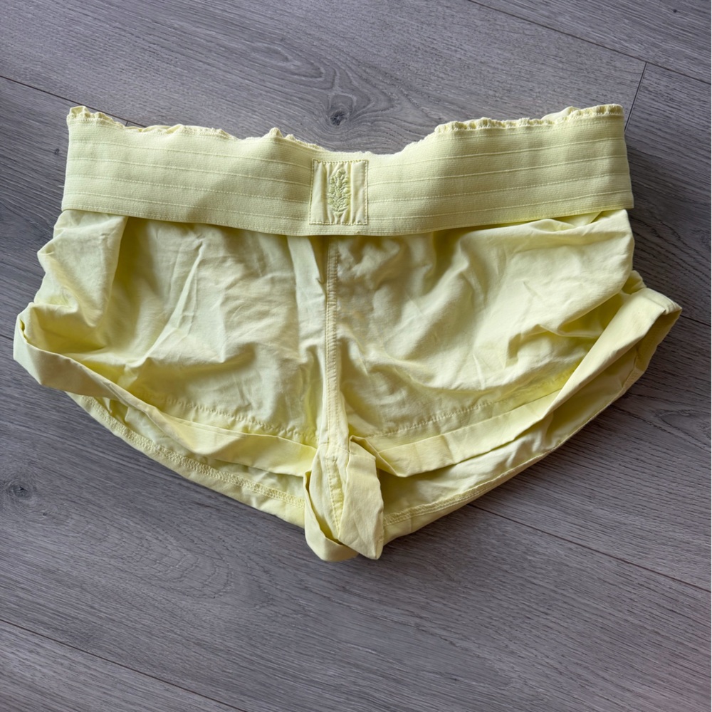 Free People Movement Yellow Athletic Shorts